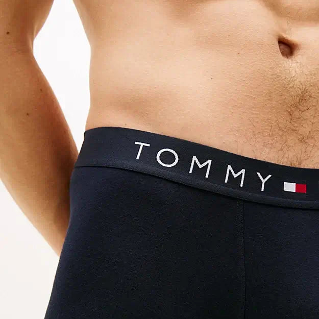 Tommy Hilfiger 3-Pack TH Original Logo Waistband Trunks - Desert Sky