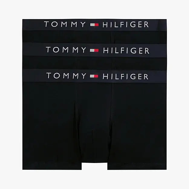 Tommy Hilfiger 3-Pack TH Original Logo Waistband Trunks - Desert Sky