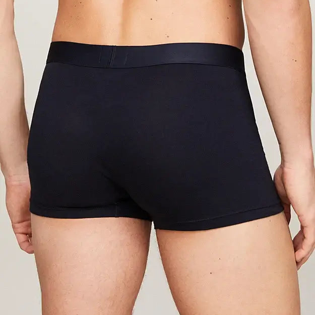 Tommy Hilfiger 3-Pack TH Original Logo Waistband Trunks - Desert Sky/Olive/Beige