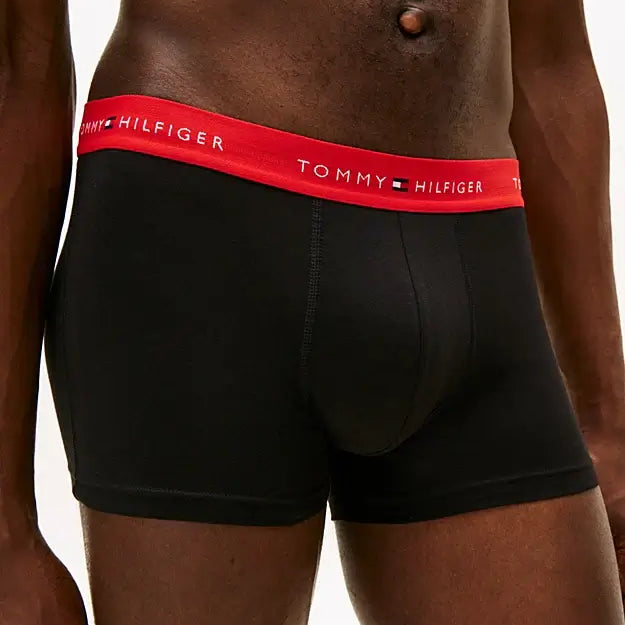 Tommy Hilfiger 7-Pack Signature Logo Waistband Trunks - Black Multi