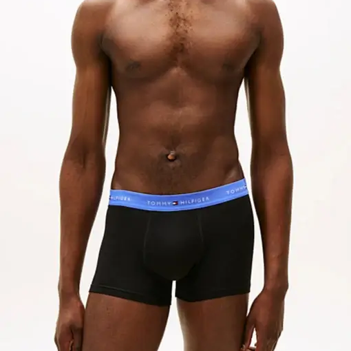 Tommy Hilfiger 7-Pack Signature Logo Waistband Trunks - Black Multi