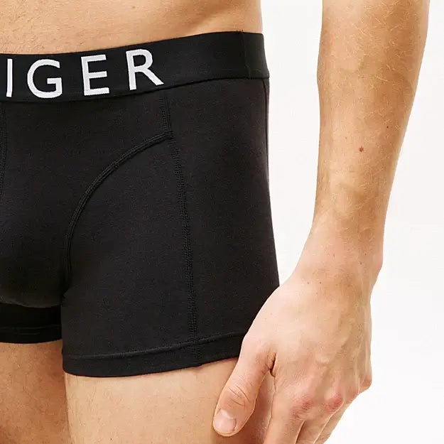 Tommy Hilfiger 3-Pack Logo Waistband Trunks - Black