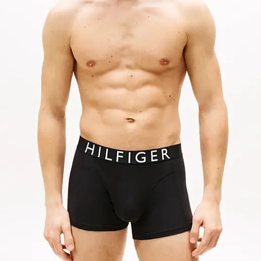 Tommy Hilfiger 3-Pack Logo Waistband Trunks - Black