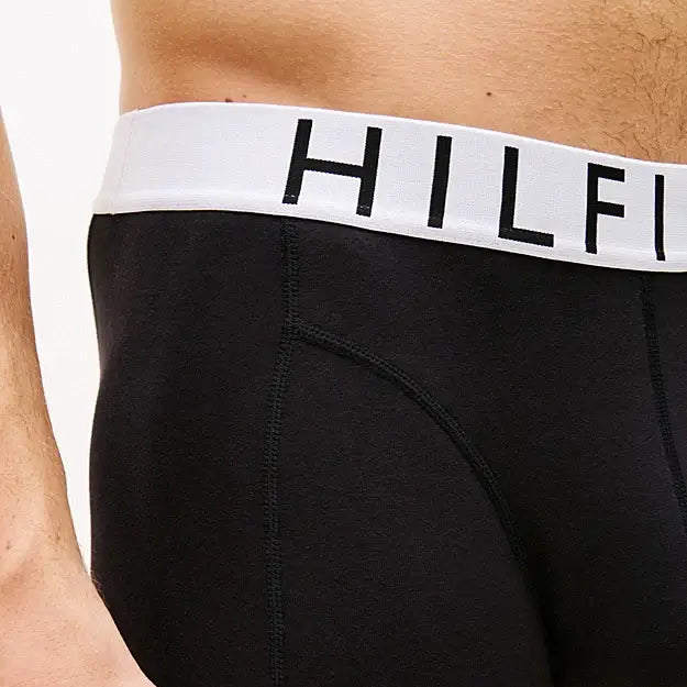 Tommy Hilfiger 3-Pack Logo Waistband Trunks - Black, Red/White/Blue W/B