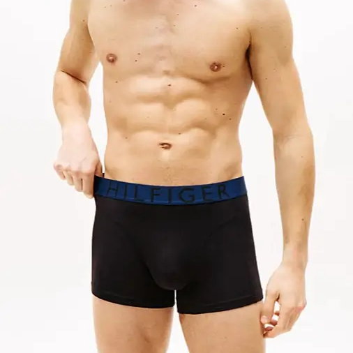 Tommy Hilfiger 3-Pack Logo Waistband Trunks - Black, Red/White/Blue W/B