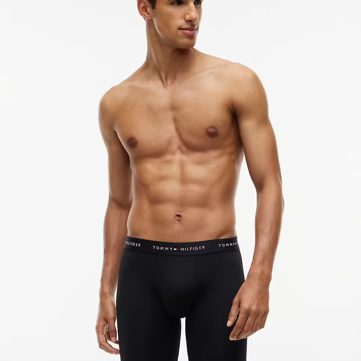 Tommy Hilfiger men’s 3-pack black microfibre long boxer briefs