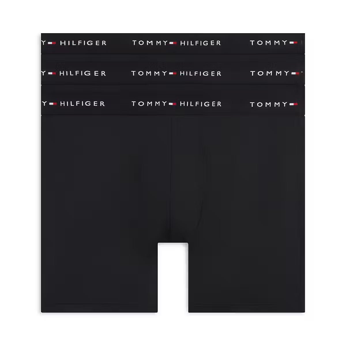 Tommy Hilfiger men’s 3-pack black microfibre long boxer briefs