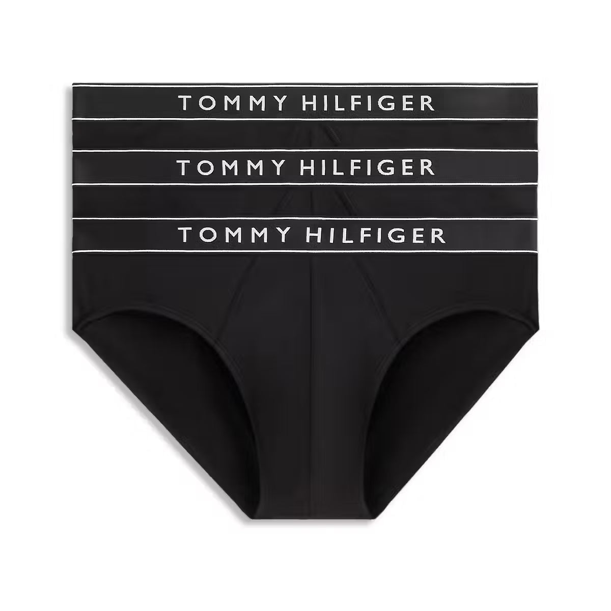 Tommy Hilfiger 3 Pack Cotton Stretch Men's Briefs in Black