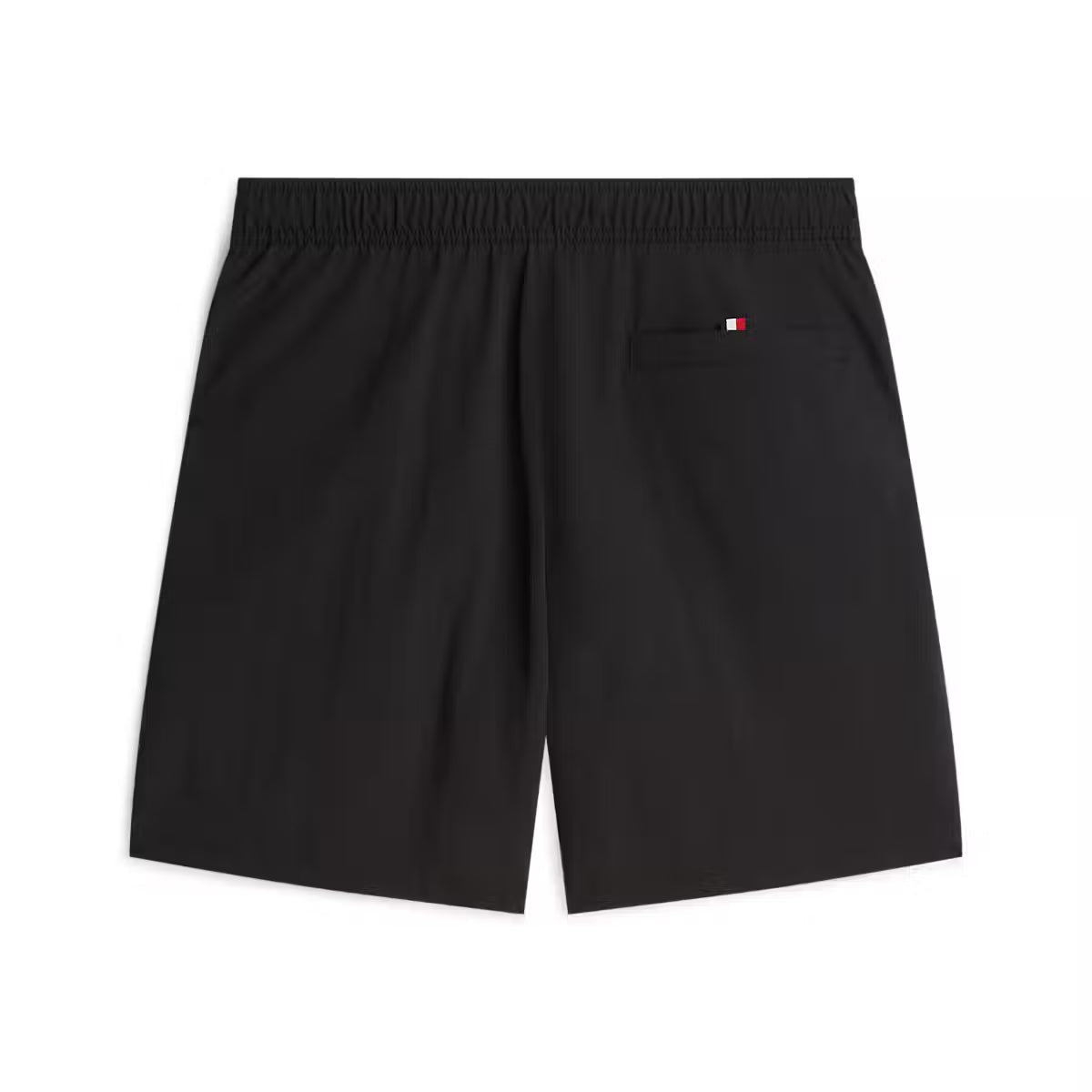 Tommy Hilfiger long drawstring swim shorts black back