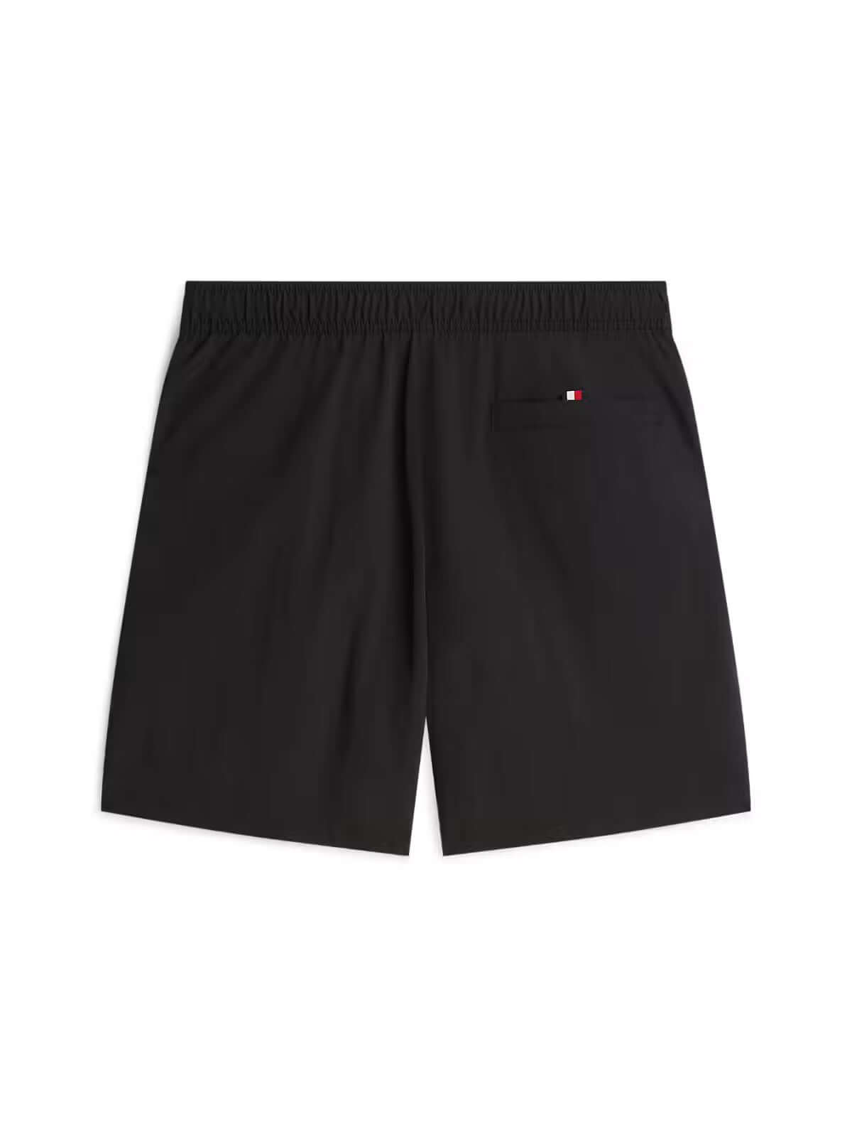 Tommy Hilfiger long drawstring swim shorts black back