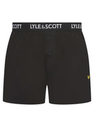 Lyle & Scott 2 Pack Men's Usher Woven Boxers - Black