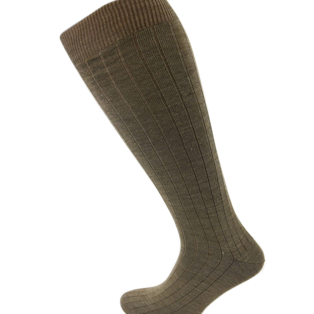 Viyella Men’s Knee High Merino Wool Socks UK 6-11 - Fawn