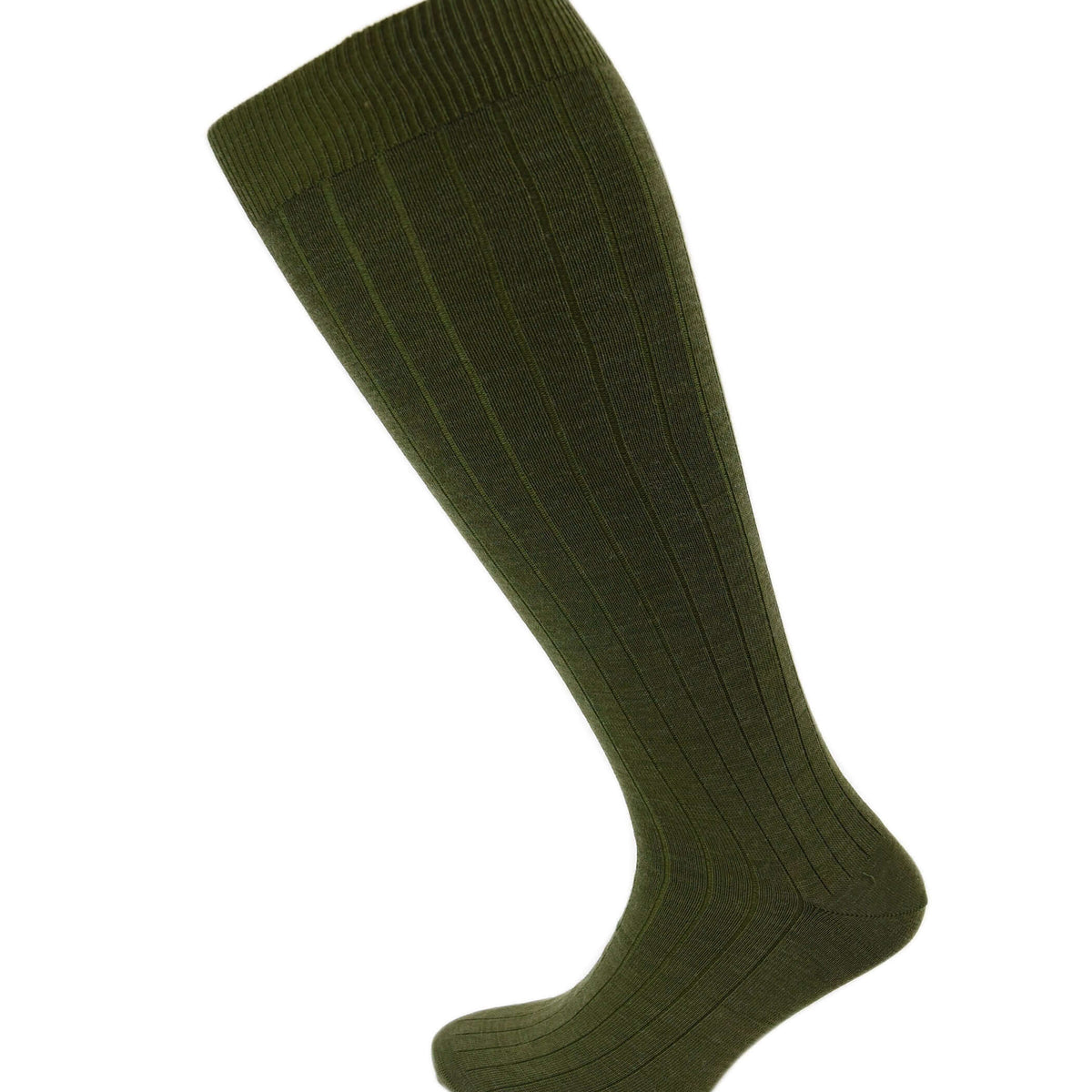 Viyella Men’s Knee High Merino Wool Socks UK 6-11 - Lovat
