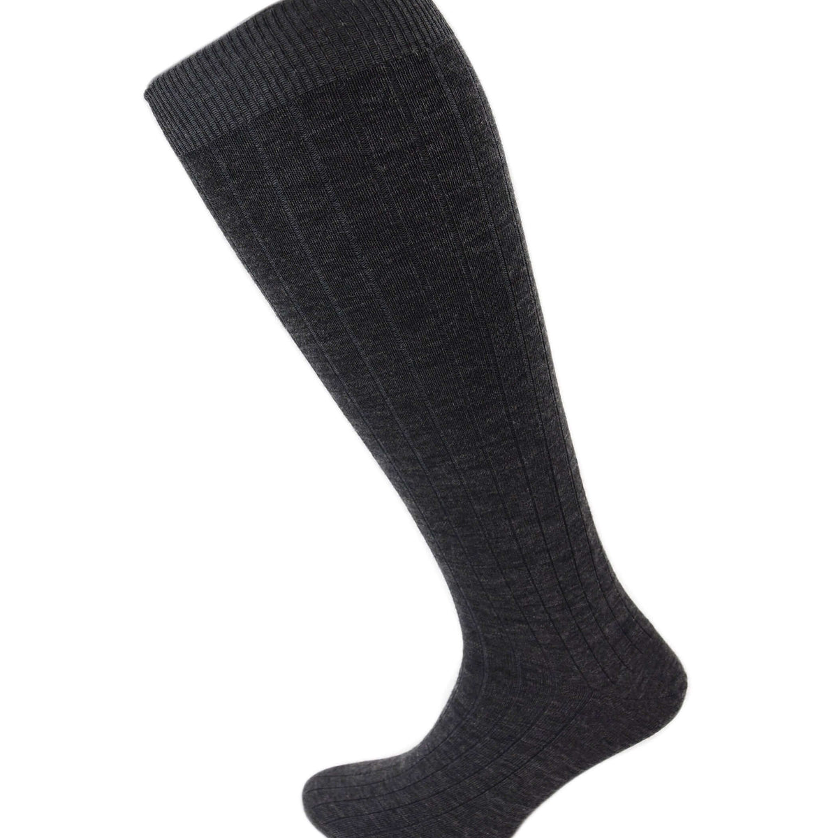 Viyella Men’s Knee High Merino Wool Socks UK 6-11 - Mid Grey