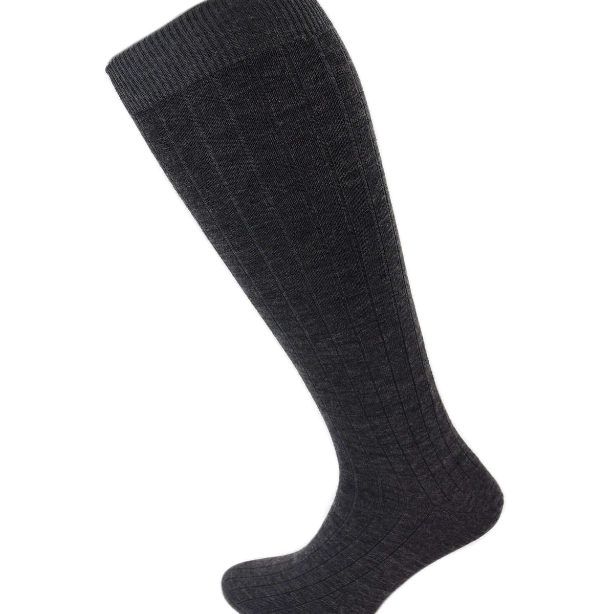 Viyella Men’s Knee High Merino Wool Socks UK 6-11 - Mid Grey