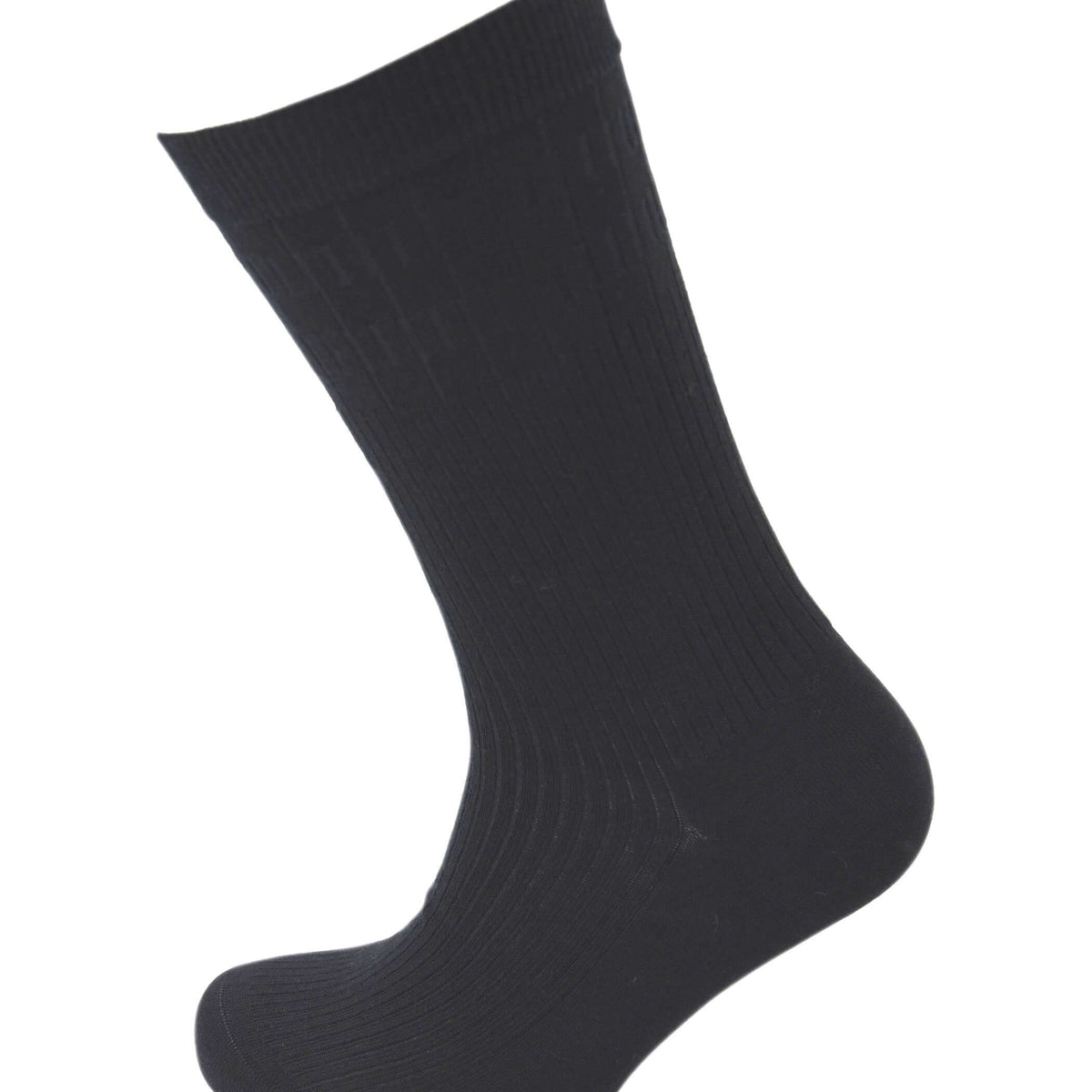 Viyella Men’s Softouch Non-Elastic Wool Socks UK 6-11 - Black