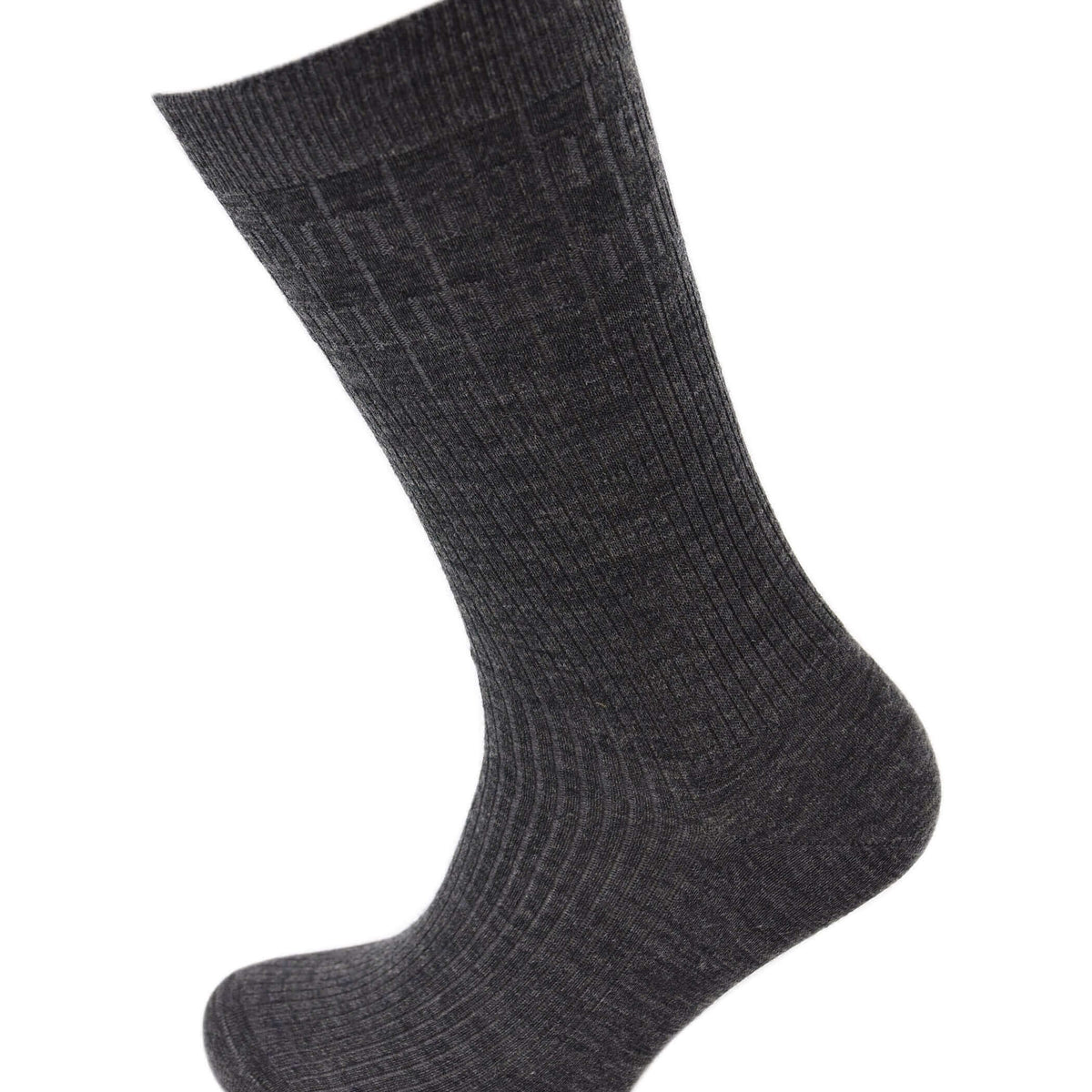 Viyella Men’s Softouch Non-Elastic Wool Socks UK 6-11 - Grey