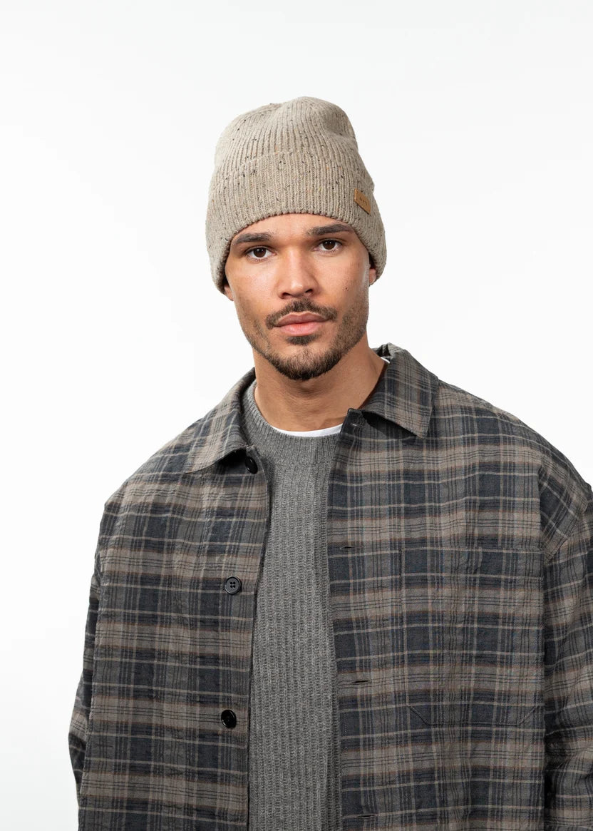 Barts Olafs Men's Beanie - Beige - model view