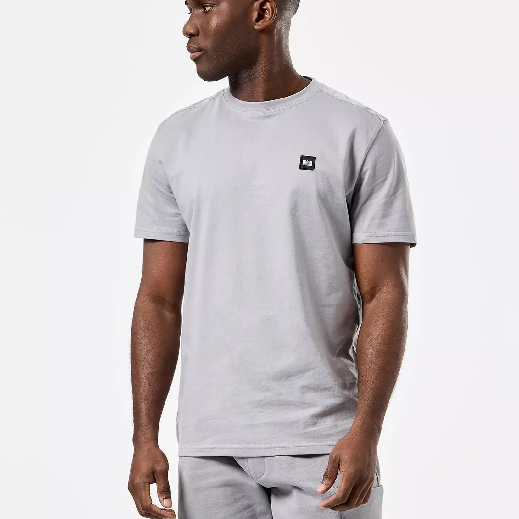 Weekend Offender Garcia Overlay T-Shirt | Smokey Grey