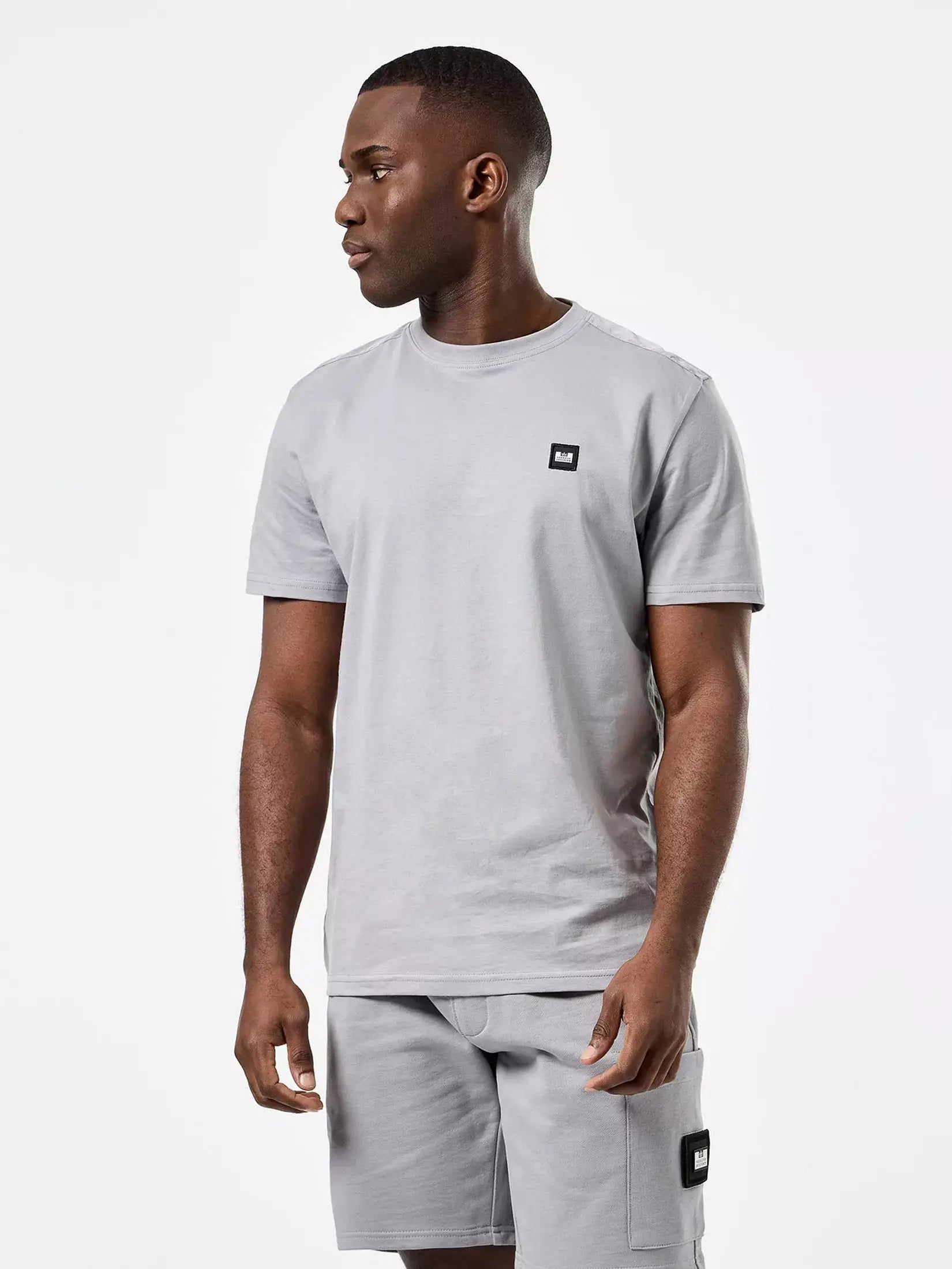 Weekend Offender Garcia Overlay T-Shirt | Smokey Grey