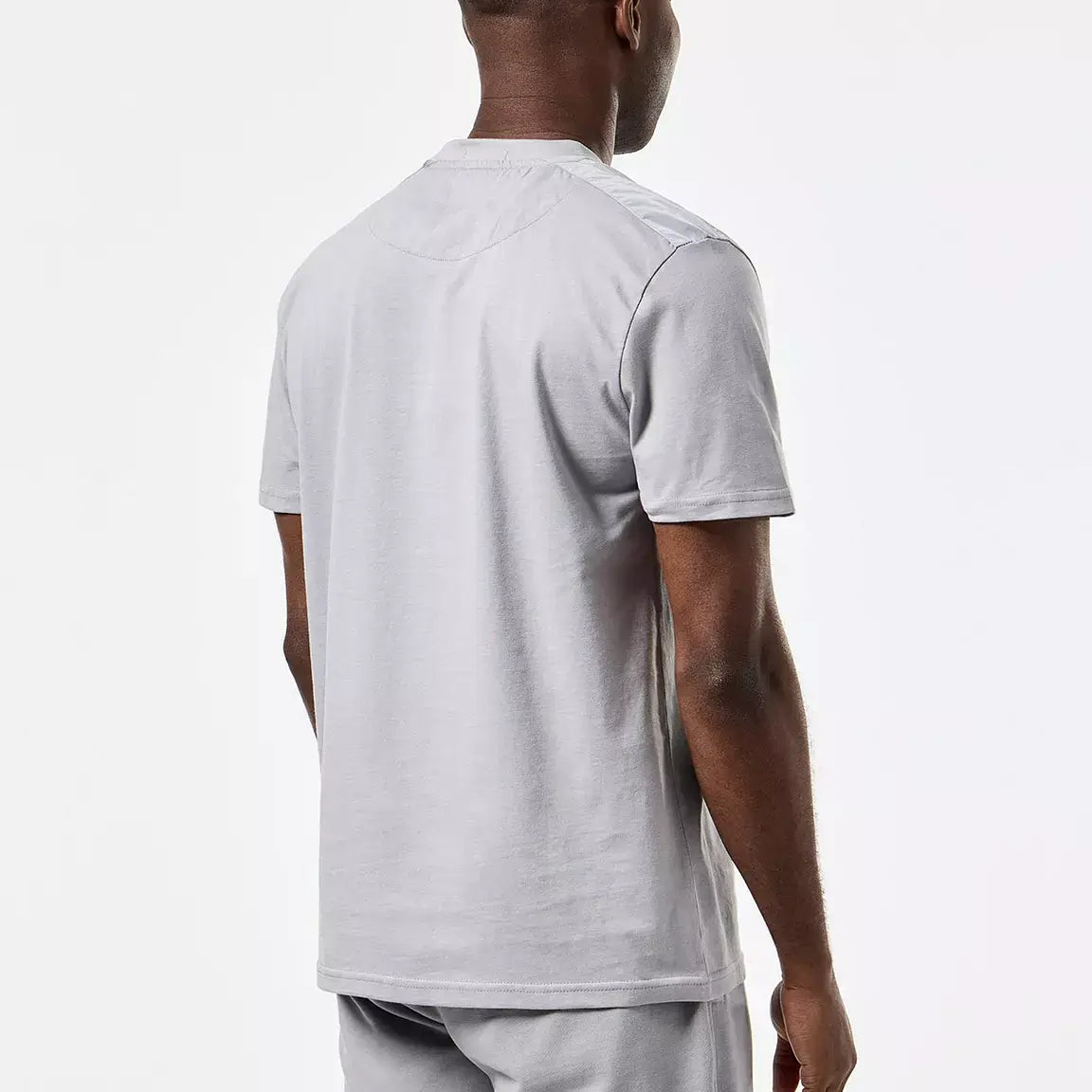 Weekend Offender Garcia Overlay T-Shirt | Smokey Grey