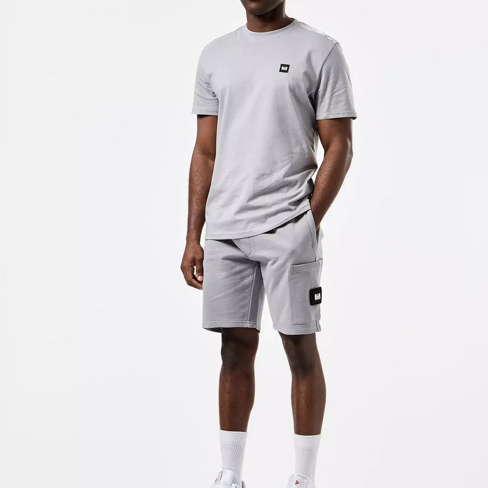 Weekend Offender Garcia Overlay T-Shirt | Smokey Grey
