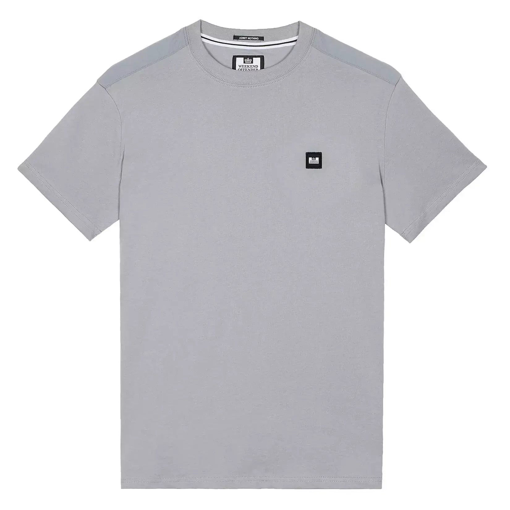 Weekend Offender Garcia Overlay T-Shirt | Smokey Grey