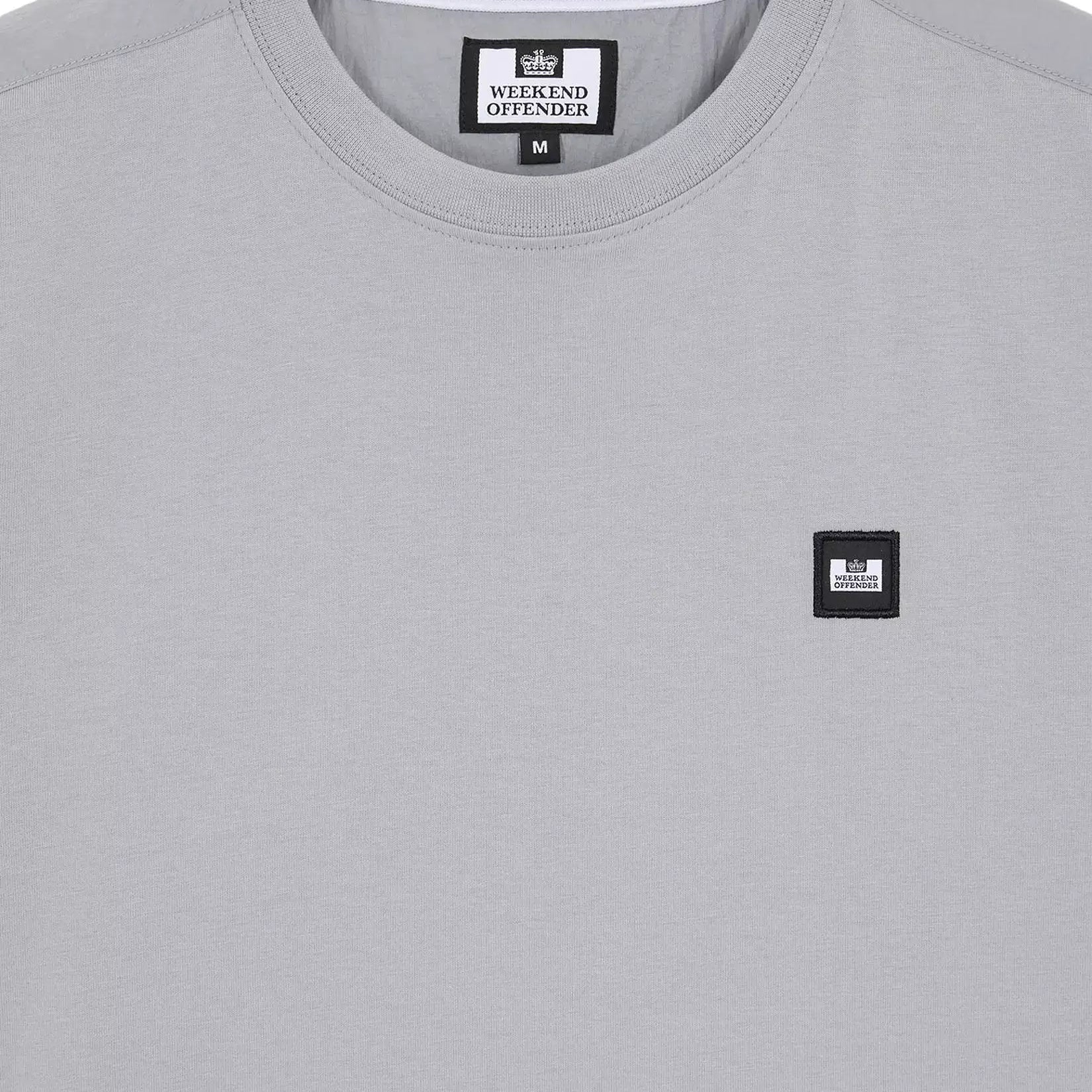 Weekend Offender Garcia Overlay T-Shirt | Smokey Grey