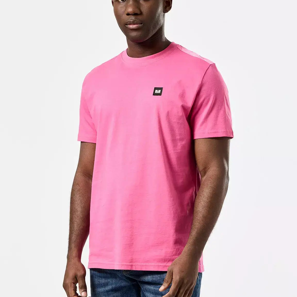 Weekend Offender Garcia Overlay T-Shirt | Candy Pink