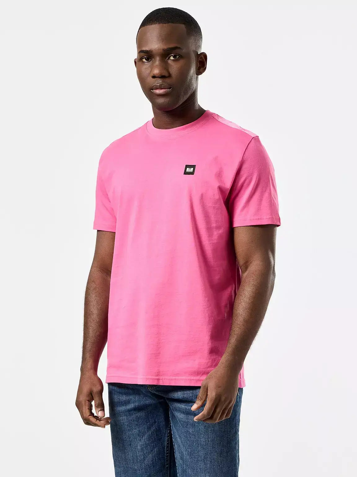 Weekend Offender Garcia Overlay T-Shirt | Candy Pink