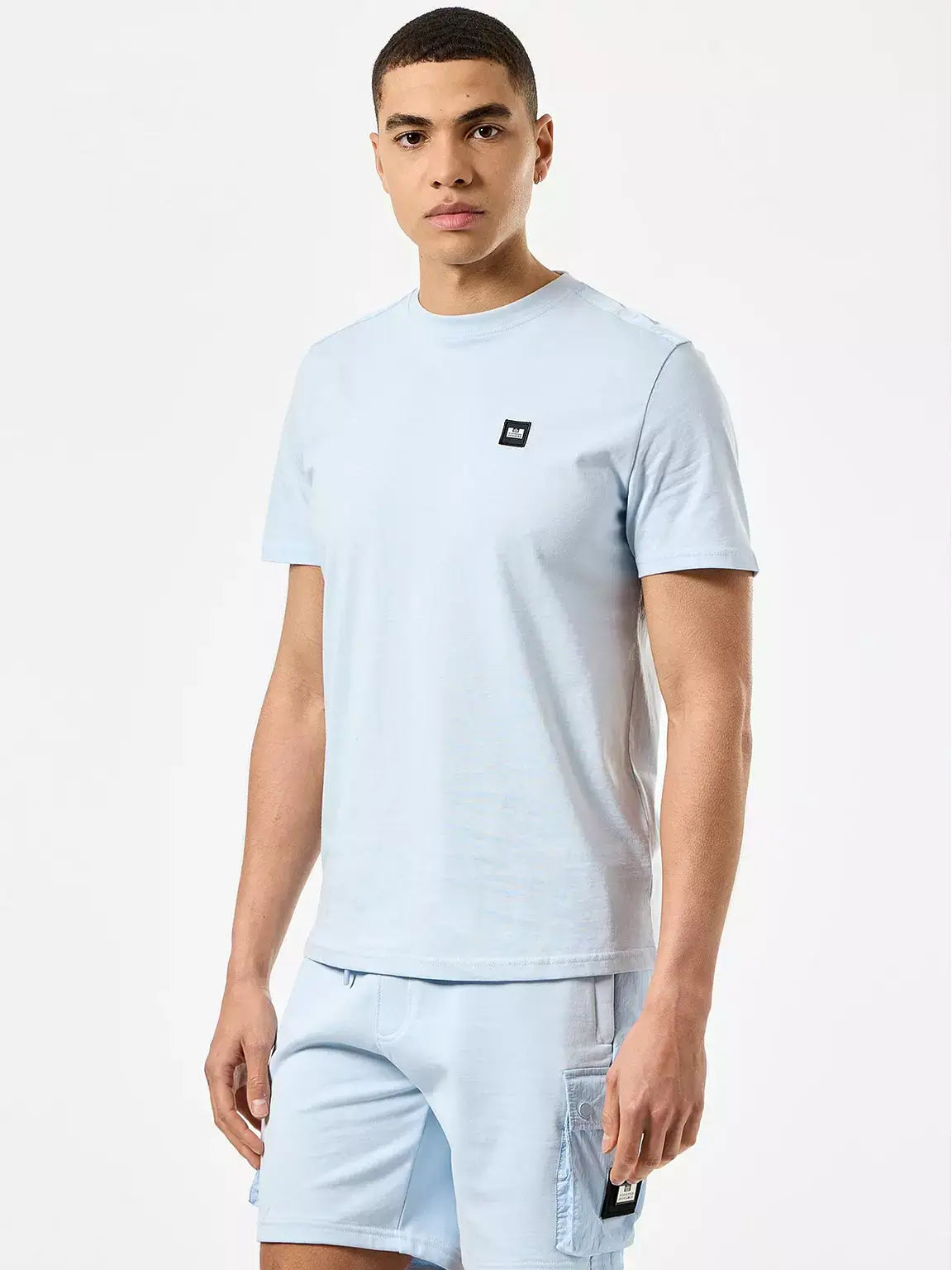 Weekend Offender Garcia Overlay T-Shirt | Ocean Wave
