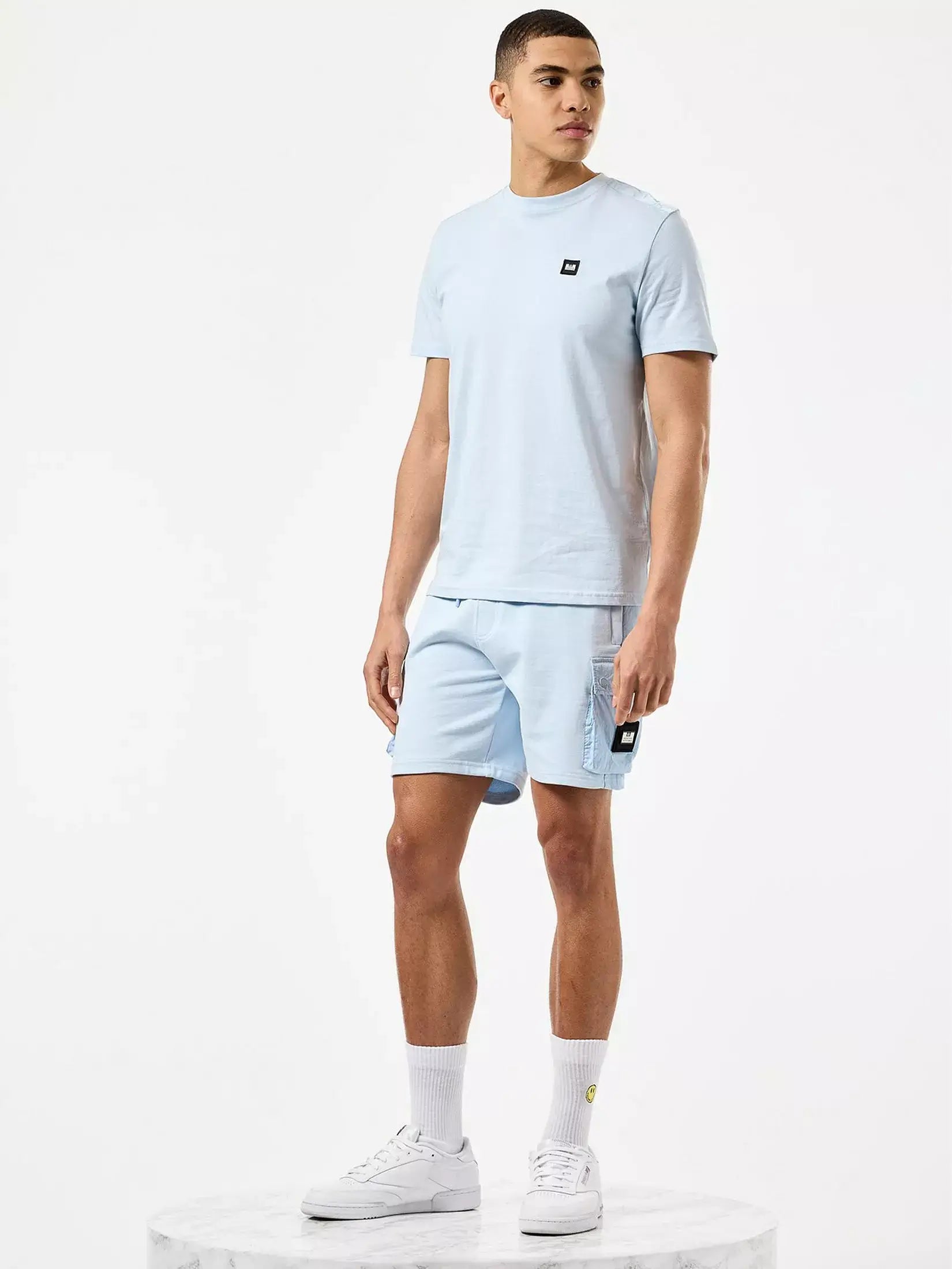 Weekend Offender Garcia Overlay T-Shirt | Ocean Wave