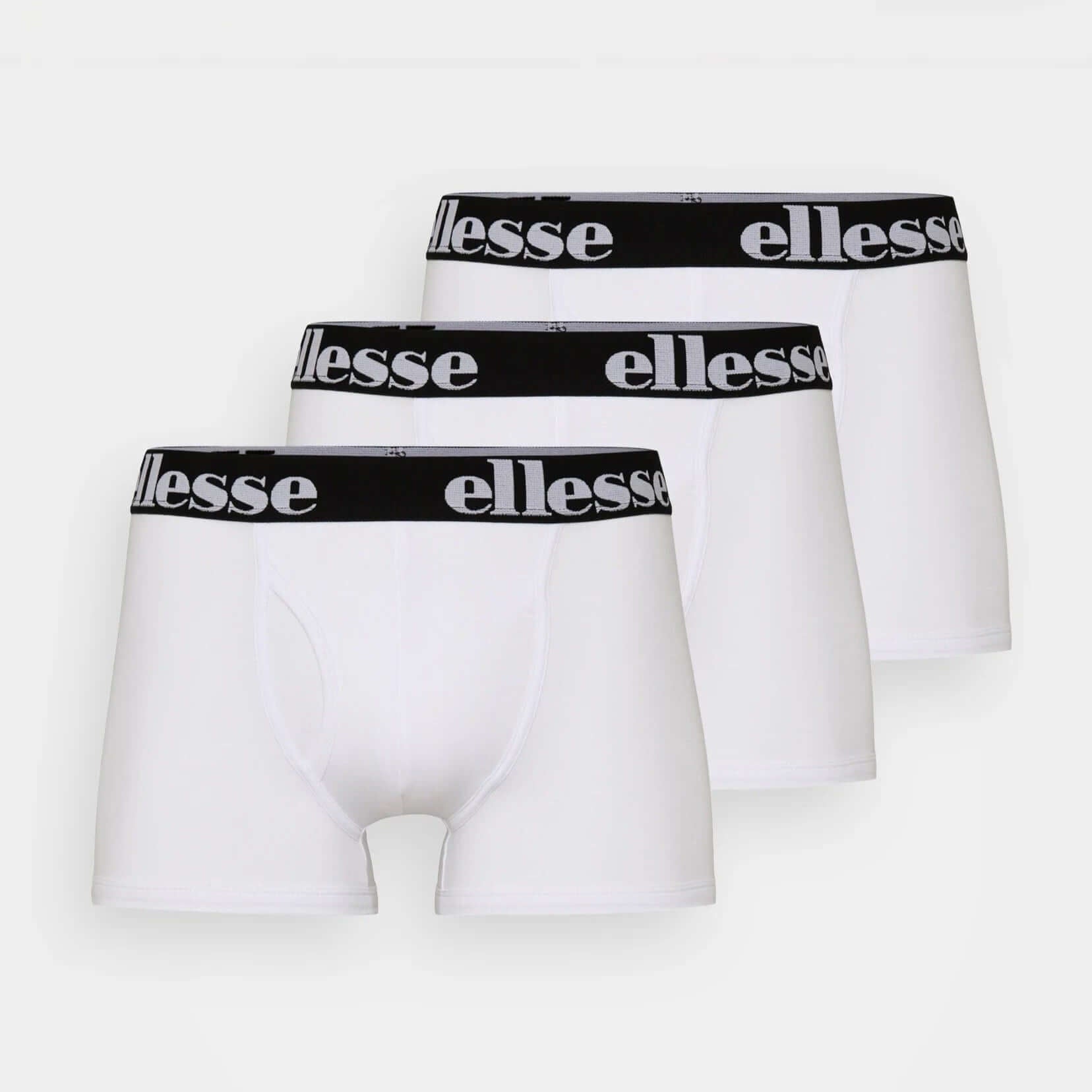 Ellesse Men's Hali 3 Pack Trunks White