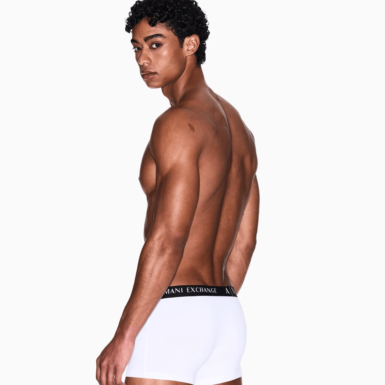 Armani Exchange 3 Pack Trunks Stretch Cotton - White/Black/Jet Set
