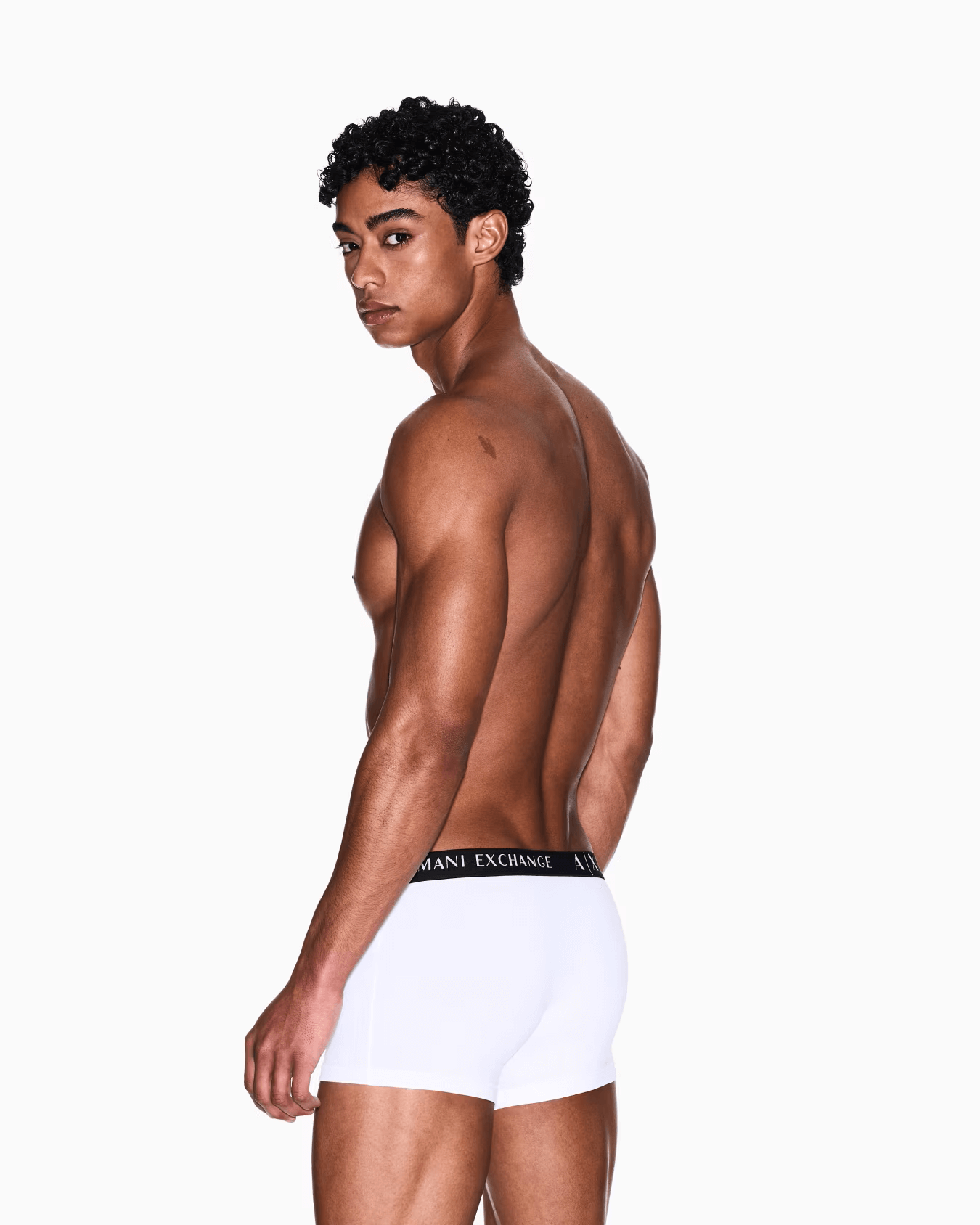 Armani Exchange 3 Pack Trunks Stretch Cotton - White/Black/Jet Set