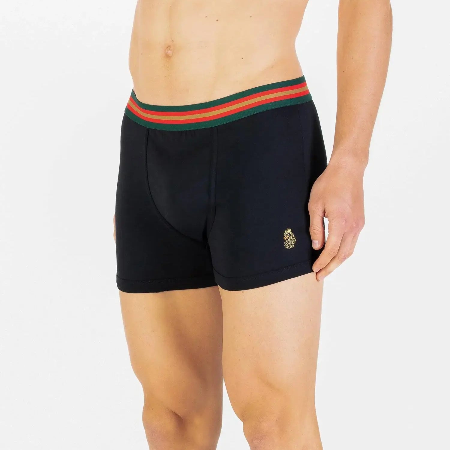 LUKE 3 Pack Black Boxers – Cotton Stretch Trunks