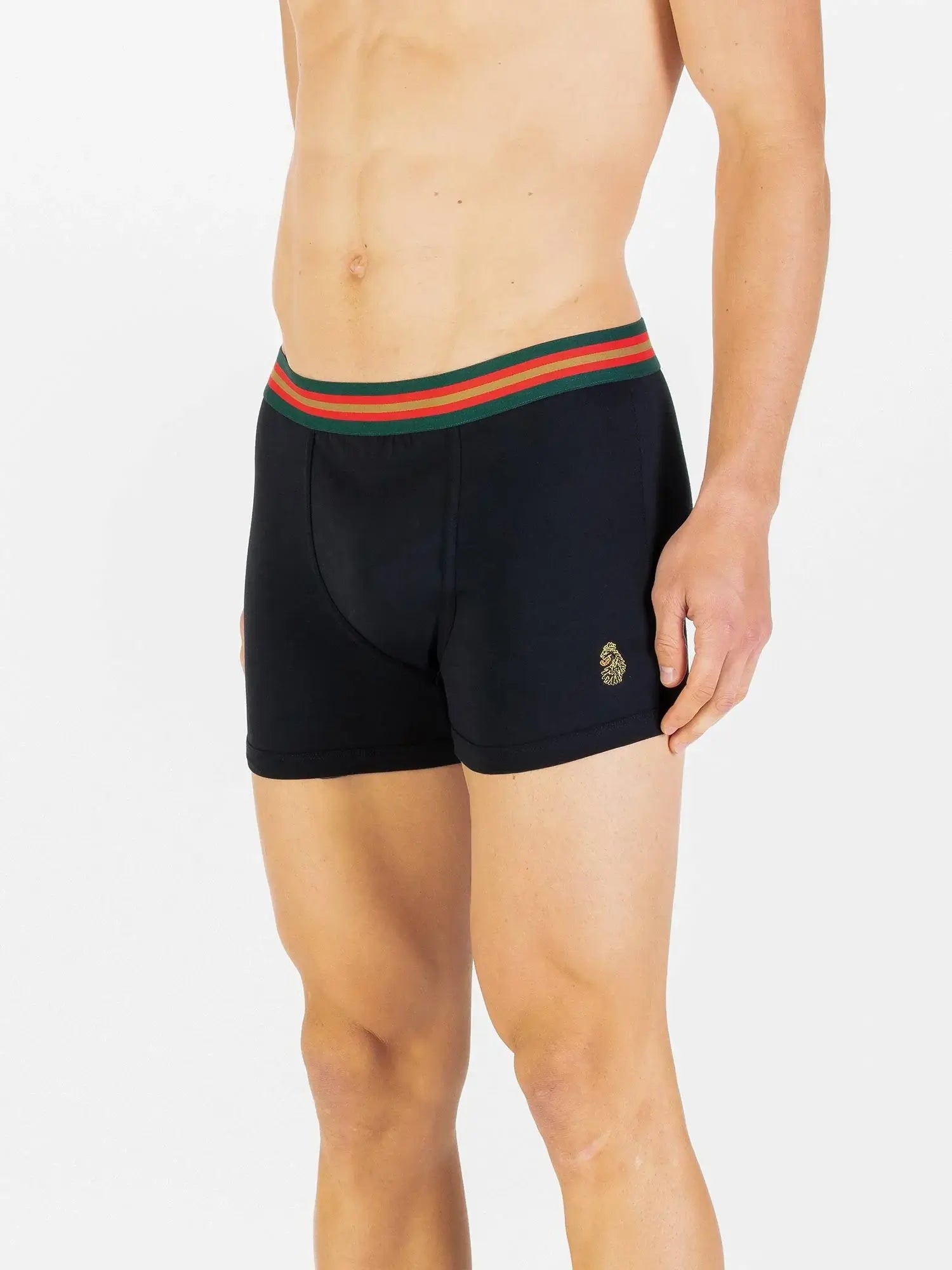 LUKE 3 Pack Black Boxers – Cotton Stretch Trunks