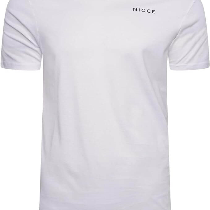 NICCE Mens Alvern Five Pack T-Shirts Denim/Burnt Orange/Navy/Sand/White