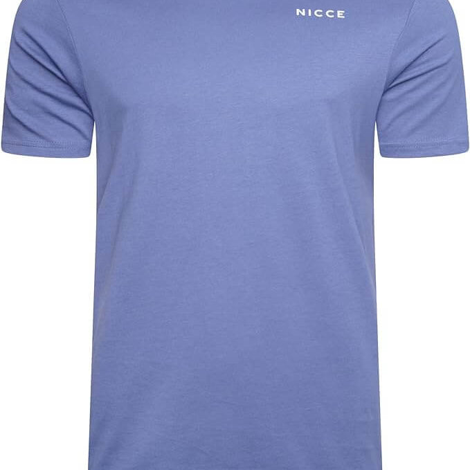 NICCE Mens Alvern Five Pack T-Shirts Denim/Burnt Orange/Navy/Sand/White