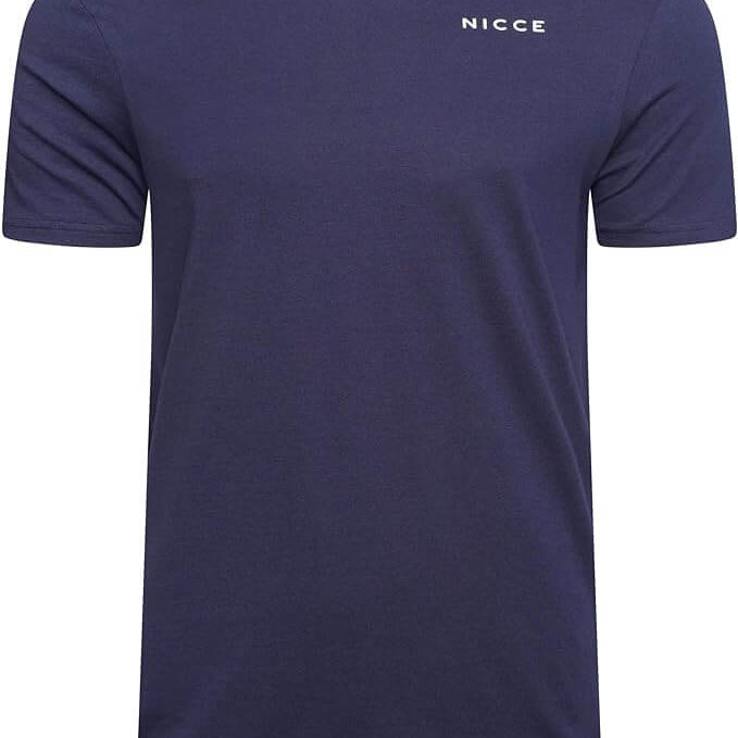 NICCE Mens Alvern Five Pack T-Shirts Denim/Burnt Orange/Navy/Sand/White