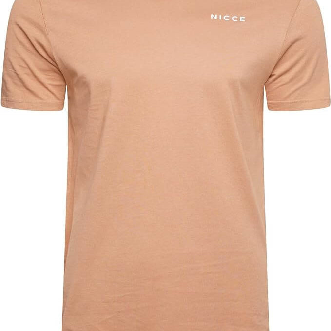 NICCE Mens Alvern Five Pack T-Shirts Denim/Burnt Orange/Navy/Sand/White