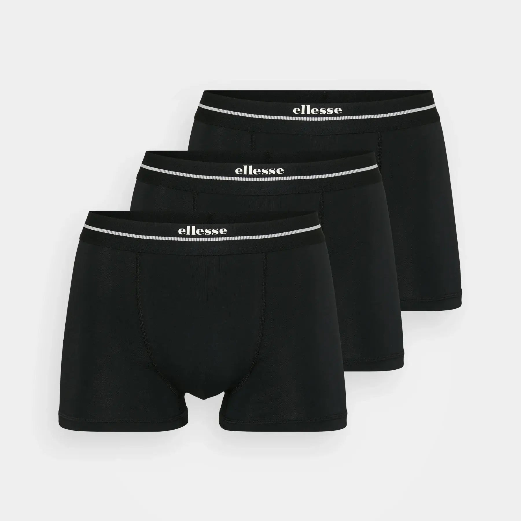 Ellesse Ambria Trunks 3 Pack | Premium Cotton Stretch Underwear