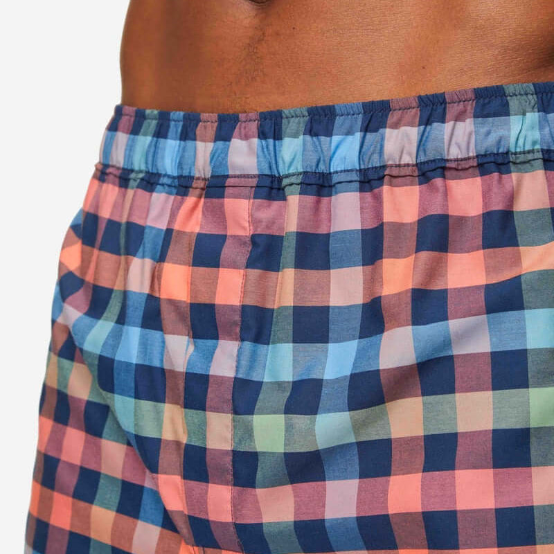 Derek Rose Mens Barker 34 Modern Fit Woven Boxers - Multi