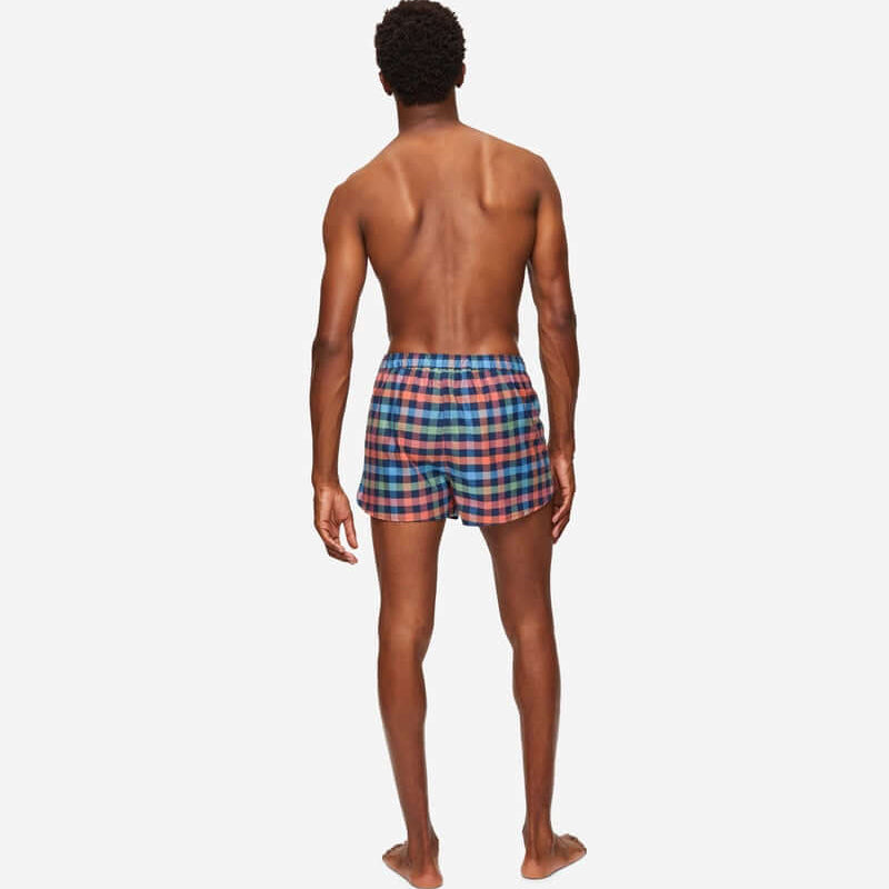Derek Rose Mens Barker 34 Modern Fit Woven Boxers - Multi