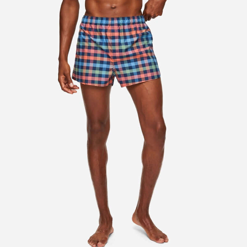 Derek Rose Mens Barker 34 Modern Fit Woven Boxers - Multi