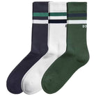 Bjorn Borg Core Crew Socks 3-pack - Night Sky/Green/White
