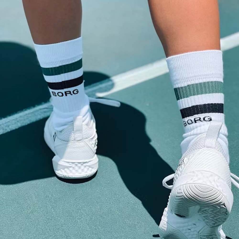 Bjorn Borg Core Crew Socks 3-pack - Night Sky/Green/White