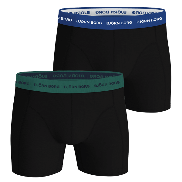 Björn Borg 2-Pack Cotton Stretch Men's Boxers - Black, Multi