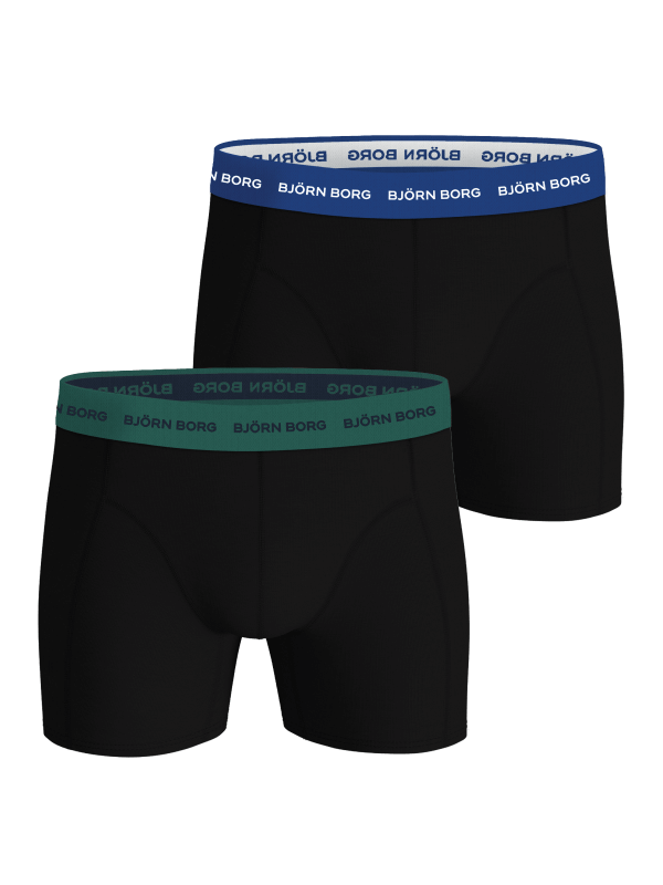 Björn Borg 2-Pack Cotton Stretch Men's Boxers - Black, Multi