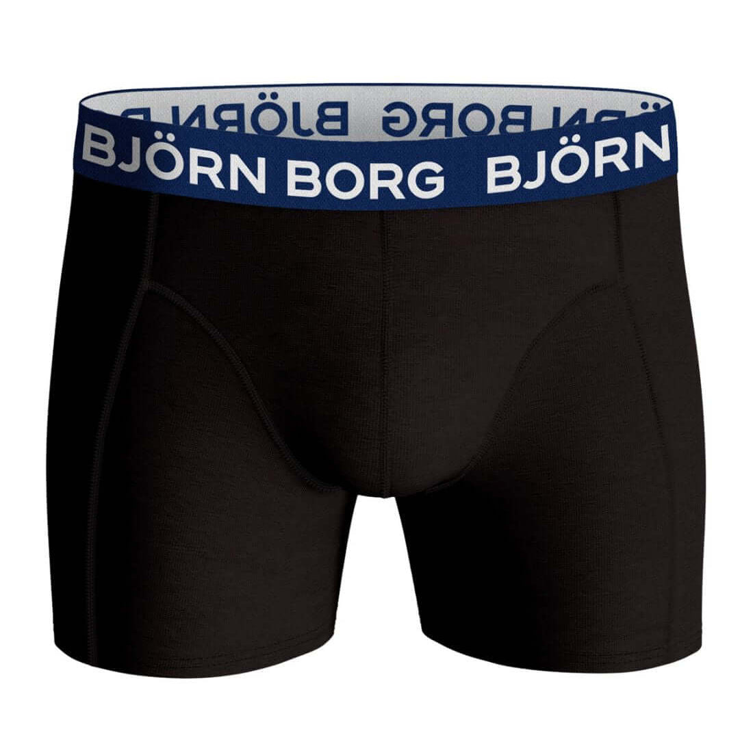 Björn Borg Cotton Stretch Boxer 7 Pack - Black With Coloured Waistbands